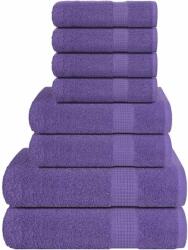 vidaXL Set prosoape 8 piese violet 360 g/m2 100% bumbac GartenMobel Dekor (137070) Prosop