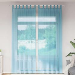 vidaXL Perdele Voile cu buzunare pentru bare 2 buc Turcoaz GartenMobel Dekor (4102240)