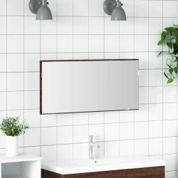 vidaXL Oglinda pentru baie Stejar brun 80 x 8.5 x 37 cm Lemn compozit GartenMobel Dekor (863305)
