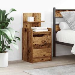 vidaXL Noptiera cu 2 sertare din lemn vechi 38x34x80 cm GartenMobel Dekor (861369)