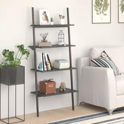 vidaXL Raft înclinat, cu 4 niveluri, negru, 64x34x150, 5 cm GartenMobel Dekor (336375) Biblioteca