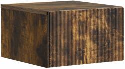vidaXL Dulap de noapte suspendat stejar fumuriu, 33 x 34, 5 x 20 cm (898435)