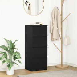 vidaXL Bufeta Stejar negru 37, 5x35x99 cm Lemn prelucrat GartenMobel Dekor (861698) Comoda