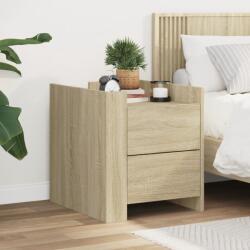 vidaXL Noptiera, stejar sonoma, 45x50x50 cm, lemn prelucrat GartenMobel Dekor (848285)