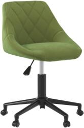 vidaXL Scaun de masa pivotant, verde deschis, catifea GartenMobel Dekor (3089034)