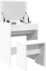 vidaXL Masa de toaleta si taburet, alb, 60x40x113, 5 cm GartenMobel Dekor (848213)