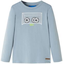 vidaXL Tricou copii maneci lungi, , albastru deschis, 116 GartenMobel Dekor (12716)