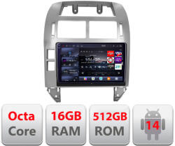 Edotec Navigatie Android VW Polo 2004-2011 cu ecran QLED 2K, 16GB RAM si 512GB (KIT-polo+EDT-E809-2K)
