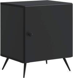 vidaXL Noptiera neagra cu usa din lemn prelucrat, 43x34, 5x50 cm (895487)