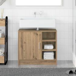 vidaXL Dulap pentru chiuveta cu usa Stejar Artizanal 63 x 29 x 55 cm GartenMobel Dekor (869213)