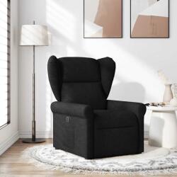 vidaXL Fotoliu rabatabil, negru, material textil GartenMobel Dekor (4015658)