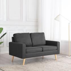 vidaXL Canapea cu 2 locuri, gri închis, material textil GartenMobel Dekor (288704) Canapea
