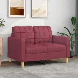 vidaXL Canapea cu 2 locuri, rosu vin, 120 cm, material textil GartenMobel Dekor (359089) Canapea