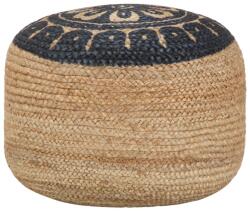 vidaXL Taburet puf lucrat manual, 45 x 30 cm, iuta GartenMobel Dekor (248087)