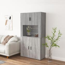 vidaXL Dulap înalt, gri sonoma, lemn compozit GartenMobel Dekor (3185357) Comoda
