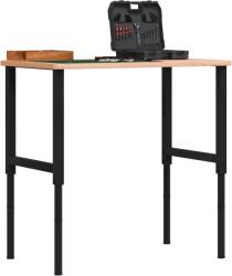 vidaXL Banc lucru 100x60x(71, 5-98) cm lemn masiv fag, dreptunghiular GartenMobel Dekor (3309682)