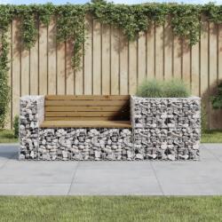 vidaXL Banca de gradina & cos gabion, lemn de pin tratat GartenMobel Dekor (3196244)