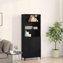 vidaXL Bufet Stejar Negru 69, 5 x 32, 5 x 180 cm Lemn compozit GartenMobel Dekor (3332504) Comoda