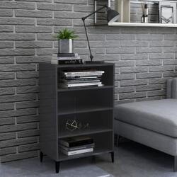 vidaXL Servanta, gri extralucios, 57x35x90 cm, PAL GartenMobel Dekor (806138) Comoda
