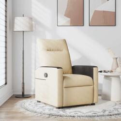 vidaXL Fotoliu rabatabil, crem, material textil GartenMobel Dekor (4104829)