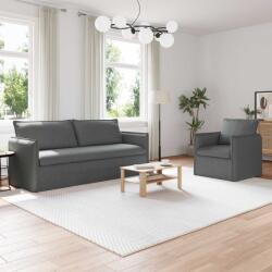 vidaXL Set de canapea 2 pcs Gri închis 196 x 82 x 85 cm Tesatura GartenMobel Dekor (3407612) Canapea