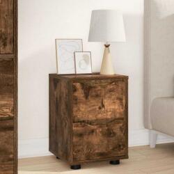 vidaXL Noptiera Stejar fumuriu 30, 5 x 30 x 43 cm Lemn compozit GartenMobel Dekor (888807)