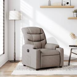 vidaXL Fotoliu rabatabil, gri taupe, material textil GartenMobel Dekor (374154)