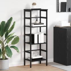 vidaXL Raft pentru carti Stejar Negru 40 x 29, 5 x 115 cm Lemn compozit GartenMobel Dekor (883904) Biblioteca