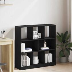 vidaXL Dulap cu carti stejar negru 97, 5x29, 5x100 cm lemn prelucrat GartenMobel Dekor (862403) Biblioteca