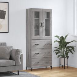 vidaXL Dulap înalt, gri sonoma, 69, 5x34x180 cm, lemn compozit GartenMobel Dekor (3198407) Comoda