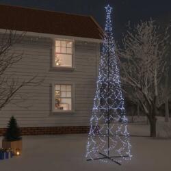 vidaXL Brad de Craciun conic, 3000 LED-uri, alb rece, 230x800 cm GartenMobel Dekor (343514)