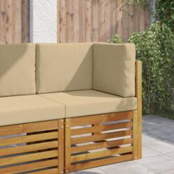 vidaXL Perna pentru canapea de exterior 3 pcs Bej Poliester GartenMobel Dekor (900747)