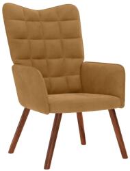 vidaXL Scaun de relaxare, maro, catifea GartenMobel Dekor (4016818)