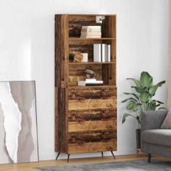 vidaXL Bufet cu sertar Lemn Vechi 69, 5 x 34 x 180 cm Lemn compozit GartenMobel Dekor (3415672) Comoda