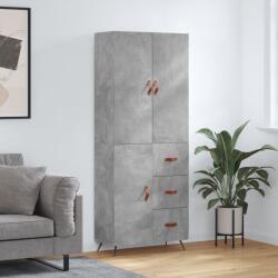 vidaXL Dulap înalt, gri beton, 69, 5x34x180, lemn compozit GartenMobel Dekor (3195879) Comoda