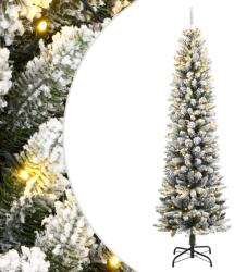 vidaXL Brad de Craciun artificial cu 300 LED-uri/zapada pufoasa 180 cm GartenMobel Dekor (3315770)
