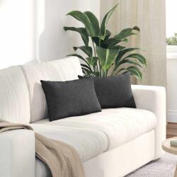 vidaXL Perne pentru canapea 2 pcs Gri închis 50 x 30 cm GartenMobel Dekor (42013646)