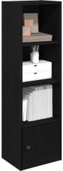 vidaXL Biblioteca Stejar negru 31x24x102 cm Lemn prelucrat GartenMobel Dekor (860338) Biblioteca