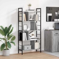 vidaXL Raft pentru carti Gri Sonoma 75 x 30 x 156 cm Lemn compozit GartenMobel Dekor (883961) Biblioteca