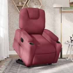 vidaXL Fotoliu electric rabatabil cu ridicare, rosu vin, textil GartenMobel Dekor (3204395)