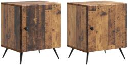 vidaXL Set 2 noptiere moderne din lemn vechi, 43 x 34, 5 x 50 cm (895502)