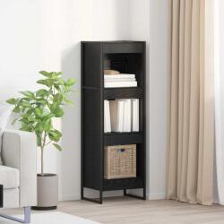 vidaXL Dulap pentru carti Stejar Negru 80 x 30 x 155 cm Lemn compozit GartenMobel Dekor (886366) Biblioteca