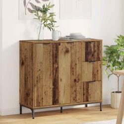 vidaXL Bufet cu sertar Lemn vechi 89.5 x 33 x 82 cm Lemn compozit GartenMobel Dekor (883462) Comoda