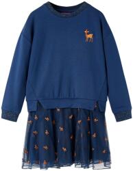 vidaXL Rochie cu maneci lungi pentru copii, bleumarin, 92 GartenMobel Dekor (14194)