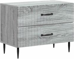 vidaXL Noptiera Sonoma gri cu 2 sertare, 62x34, 5x47, 5 cm, lemn prelucrat (894781)