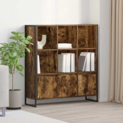 vidaXL Dulap pentru carti 2 pcs Stejar fumuriu 99, 5 x 30 x 108 cm GartenMobel Dekor (3403024) Biblioteca