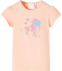 vidaXL Tricou pentru copii portocaliu deschis, 104 GartenMobel Dekor (10585)