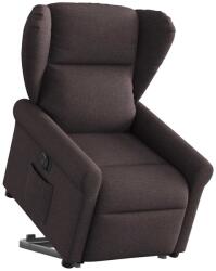 vidaXL Fotoliu electric rabatabil cu ridicare, maro închis, textil GartenMobel Dekor (3303399)