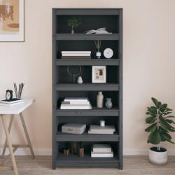 vidaXL Biblioteca, gri, 80x35x183 cm, lemn masiv de pin GartenMobel Dekor (821696) Biblioteca