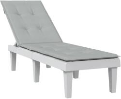 vidaXL Perna de sezlong, melanj gri deschis, (75+105) x 50 x 4 cm textil GartenMobel Dekor (4002487)